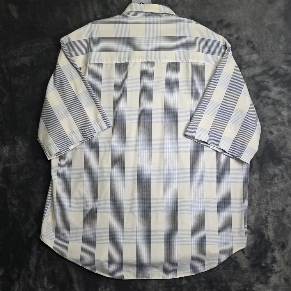 Vintage Levis Silver Label Plaid Button Down Mens Xl